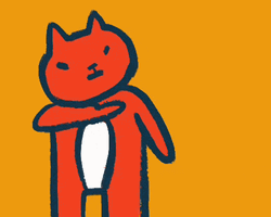 Orange Cat Watching You GIF