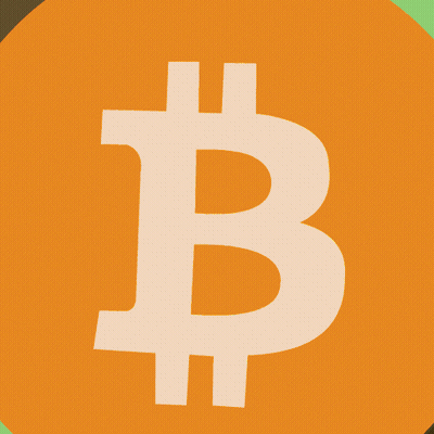 Orange Circle With White B GIF