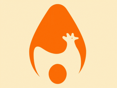 Orange Egg With Chicken And Egg GIF