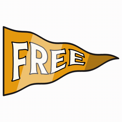 Orange Flag Saying Free GIF