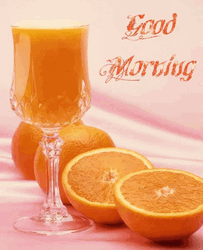 Orange Fruit Juice Good Morning GIF