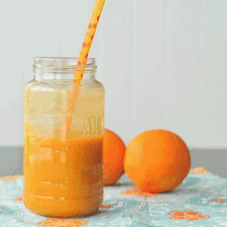 Orange Fruit Juice Stop Motion GIF