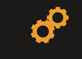 Orange Gear Settings Icon GIF