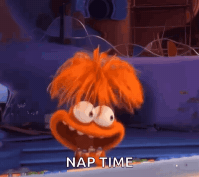 Orange Hair Cartoon Saying Nap Time GIF
