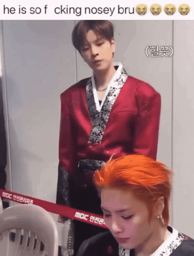 Orange Hair Man Next To Red Hair Man GIF
