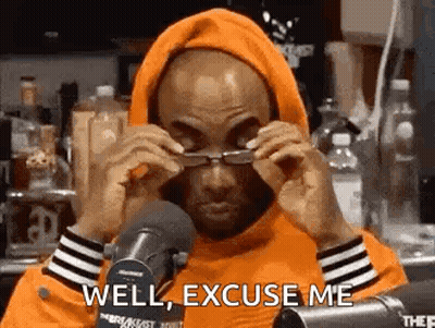 Orange Hoodie Man Adjusting Glasses Well Excuse Me GIF