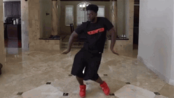 Orange Justice Dance Black Guy Slow Mo GIF