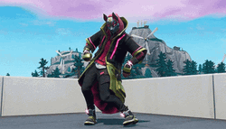 Orange Justice Dance Fox Mask Fortnite GIF