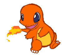 Orange Lizard With Yellow Tail Sticker