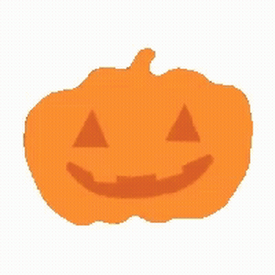 Orange Pumpkin With Smiling Face GIF