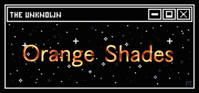 Orange Shades Is Written In A Pixel Art Style GIF