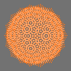 Orange Sphere Geomatrical Aesthetic GIF