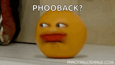 Orange With Face Phooback GIF