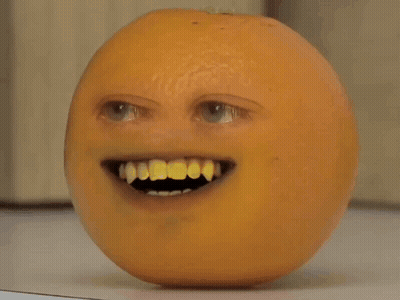 Orange With Wide Open Mouth GIF