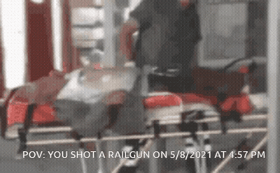 Orangutan Driving Golf Cart In Park GIF