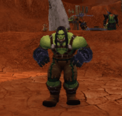 Orc Standing In Desert GIF