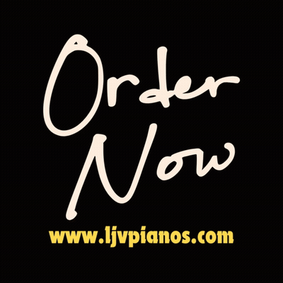 Order Now On Black Background Www.ljvpianos.com GIF