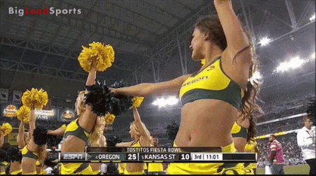 Oregon Ducks Cheeleaders Show GIF