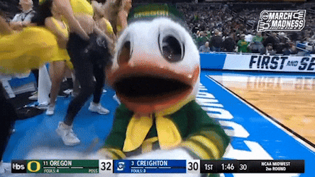 Oregon Ducks Mascot Puddles Dancing GIF