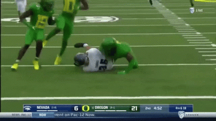 Oregon Ducks Tackle Down GIF