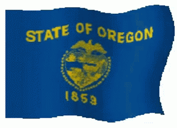 Oregon State Flag Waving GIF