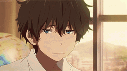 Oreki Houtarou Sad Face GIF
