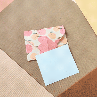 Origami Envelope With Thanks For Your Support GIF