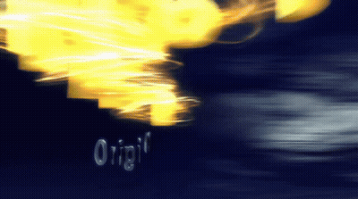 Origin On Blue Background GIF