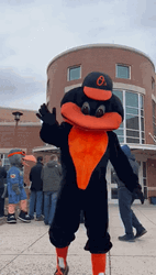 Orioles Mascot Waving Win GIF