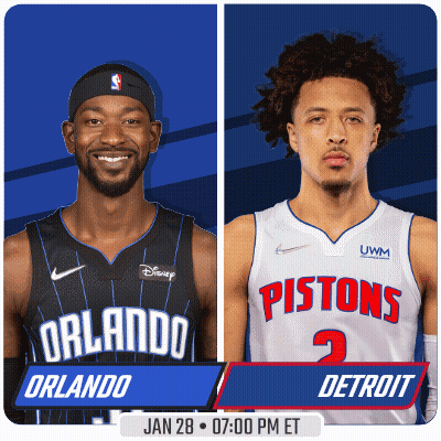 Orlando Magic And Pistons Basketball Players GIF