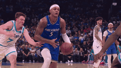 Orlando Magic Basketball Player Dribbling GIF