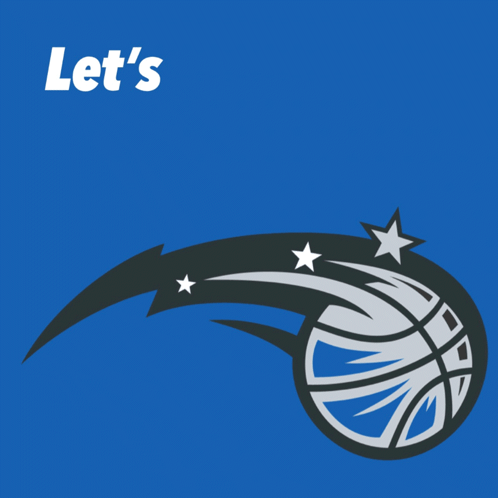 Orlando Magic Logo With A Basketball And Stars GIF