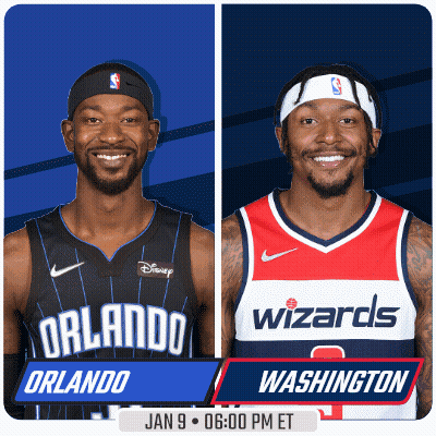 Orlando Wizards And Washington Wizards Are Playing On January 9 GIF