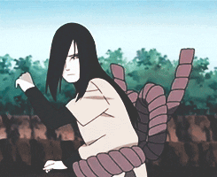 Orochimaru Deploying Hidden Shadow Snake Hand GIF