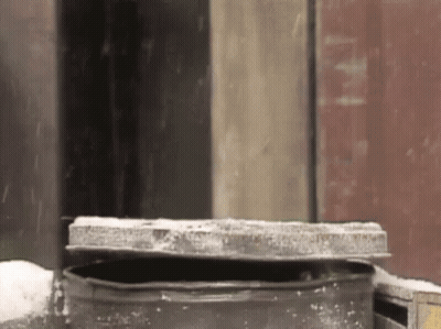 Oscar Says That's My BBM In Front Of Garbage Can GIF