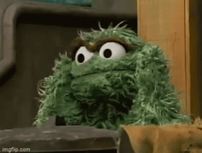 Oscar The Grouch Angry At Camera GIF