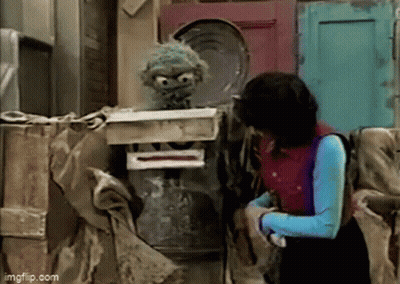 Oscar The Grouch Angry At Camera GIF