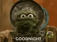 Oscar The Grouch Good Night GIF