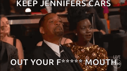 Oscars Out Your Mouth Will Smith Slap GIF
