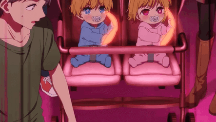 Oshi No Ko Aqua Ruby As Kids Anime GIF
