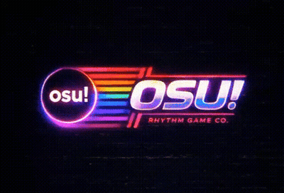 Osu! Rhythm Game Logo GIF