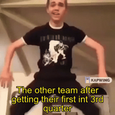 Other Team Sitting On Floor After First Int 3Rd Quarter GIF
