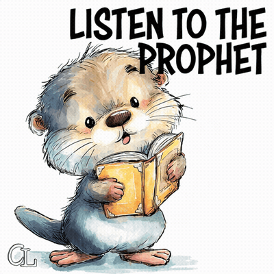 Otter Reading Book Listen To The Prophet GIF