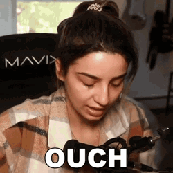 Ouch Melissa Nufo Streamer GIF