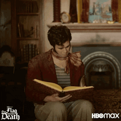 Our Flag Means Death Lucius Spriggs Book Reading GIF