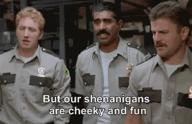 Our Shenanigans Are Cheeky And Fun GIF