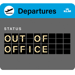 Out Of Office Flight Information Board GIF