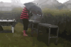 Outdoor Bbq Fail Heavy Rain Downpour  GIF