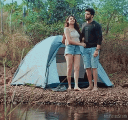 Outdoor Camping Sweet Couple GIF