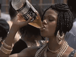 Outdoor Chugging Beer GIF